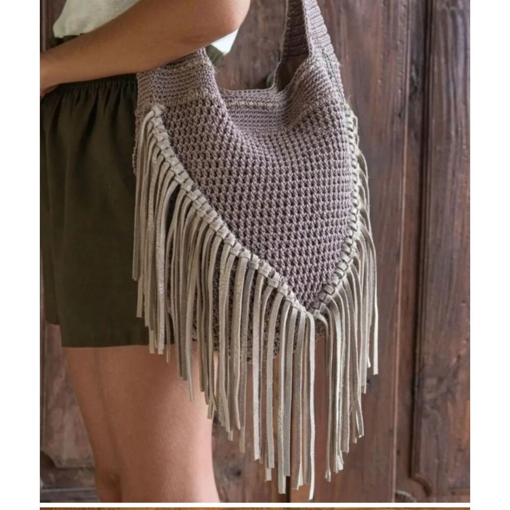 The Sak Limited Edition Hand Crocheted Shoulder Bag